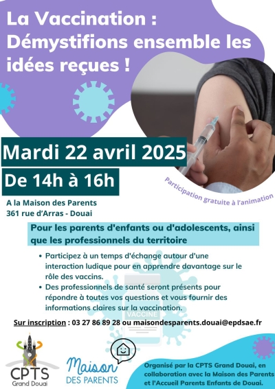 La vaccination pour les parents d'enfants ou d'adolescents