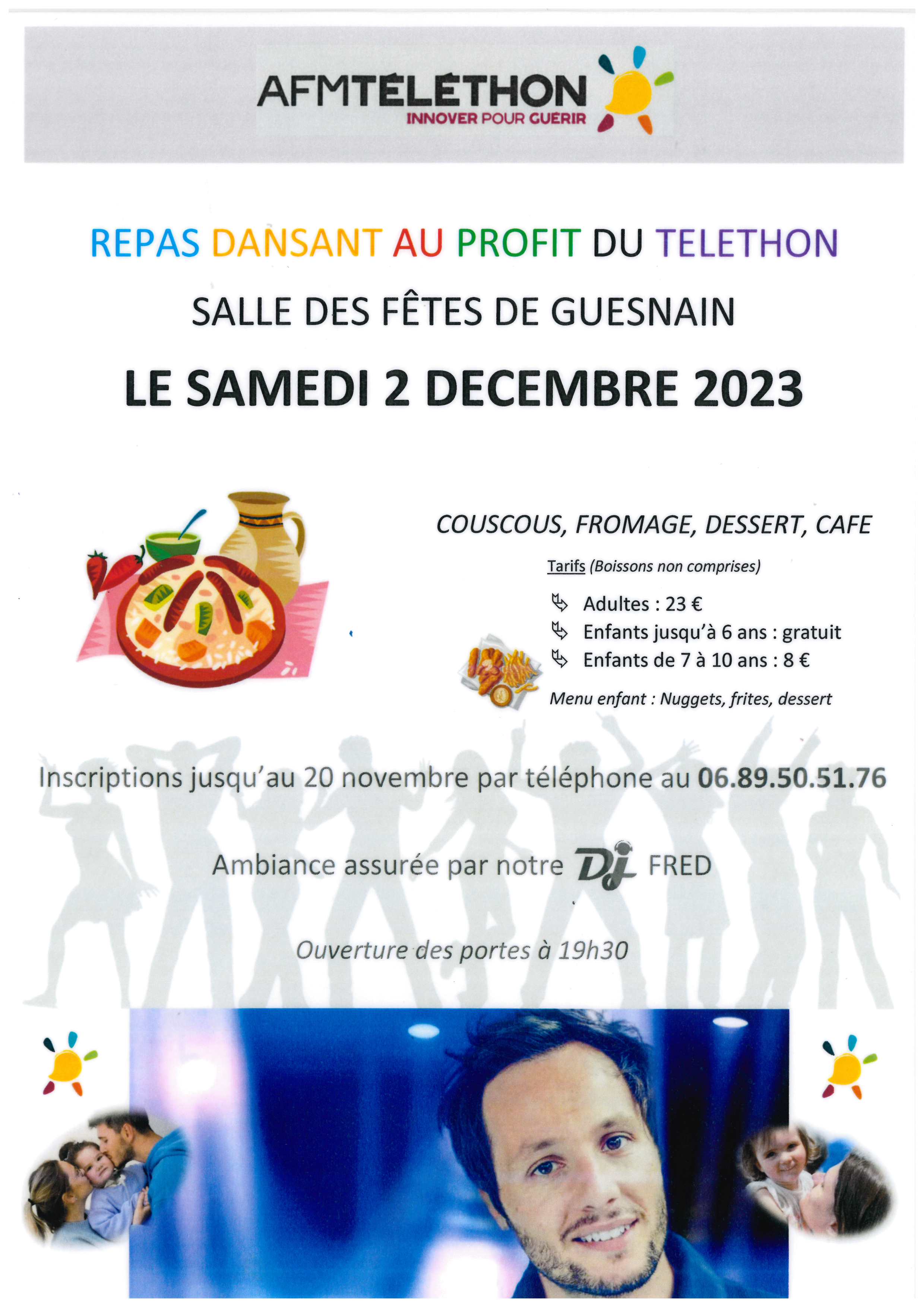 Repas dansant au profit du Téléthon