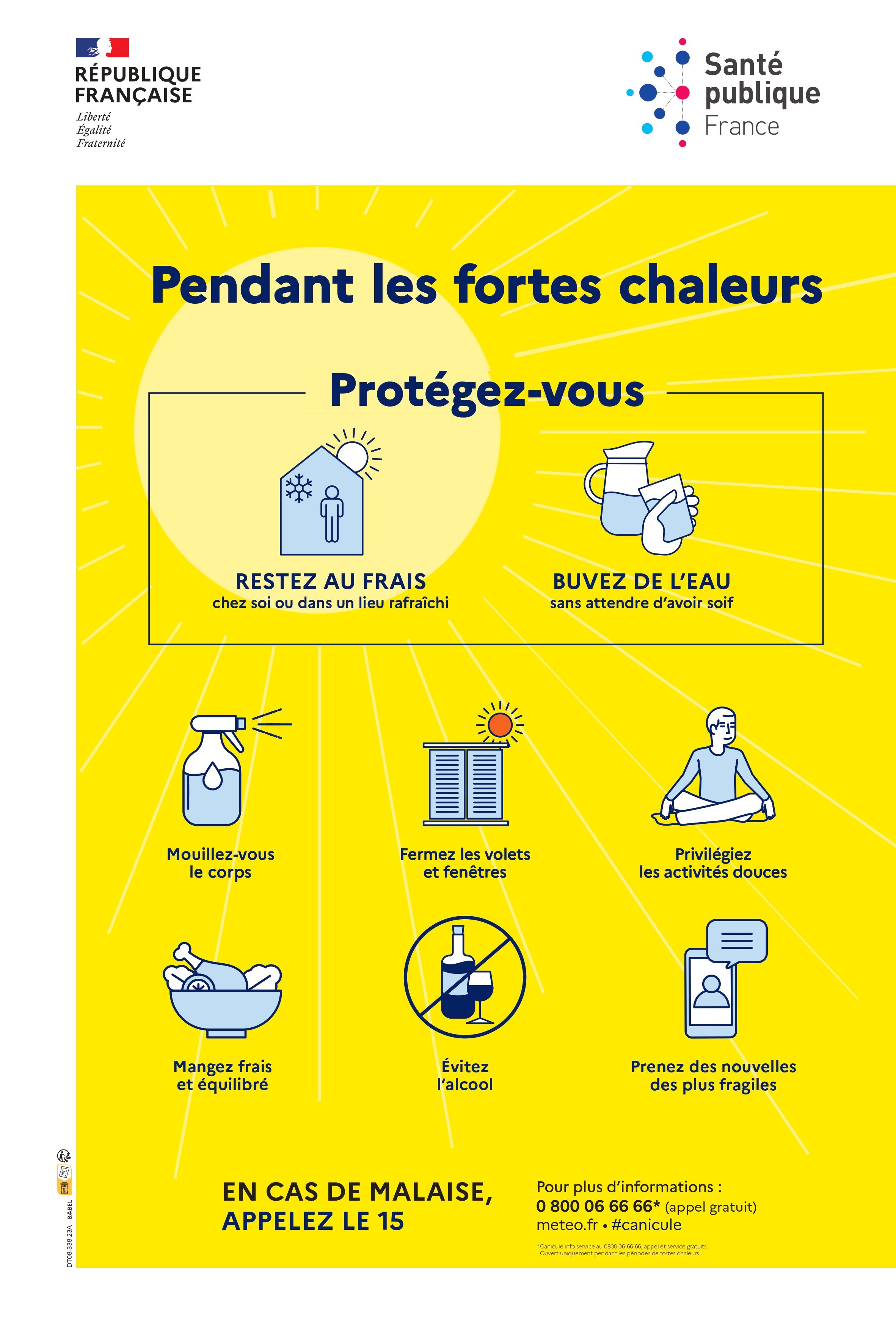 Pendant les fortes chaleurs, protégez-vous !