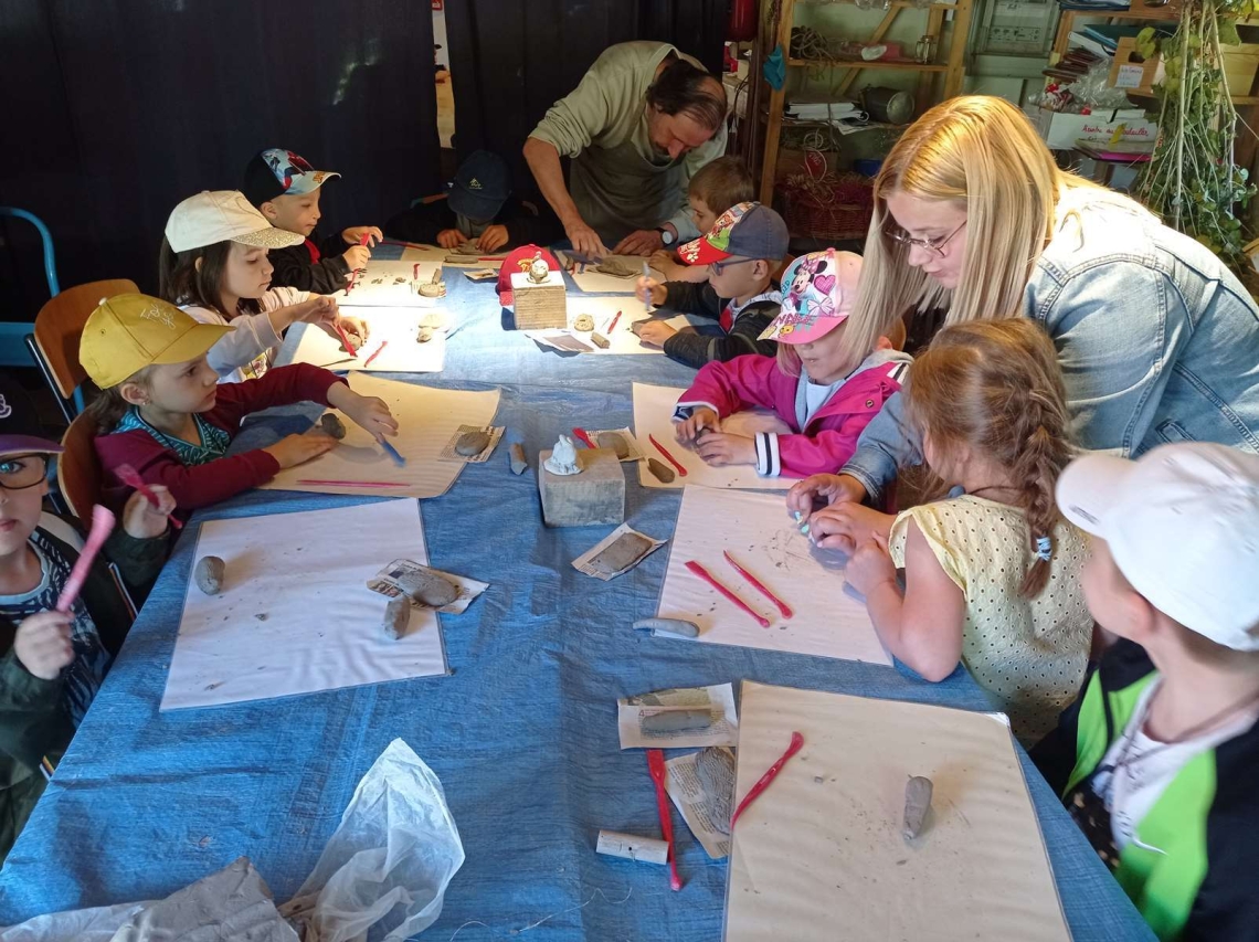 L’école maternelle Elsa Triolet au musée du Plein Air de Villeneuve d’Ascq.
