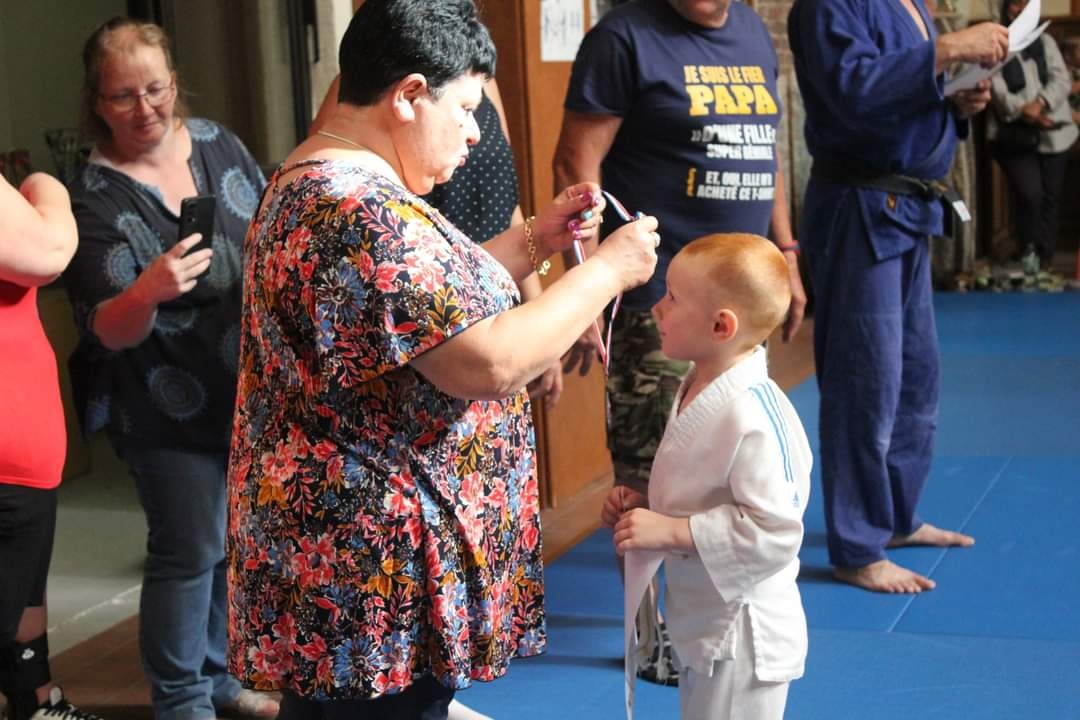 Remise des médailles aux judokas