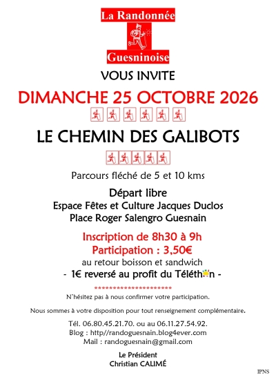 Fête de la randonnée le dimanche 25 octobre 2026